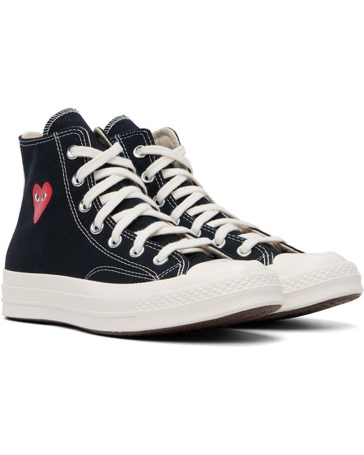 COMME DES GARÇONS PLAY Blue Converse Edition Chuck 70 Og Single Heart Sneakers for men