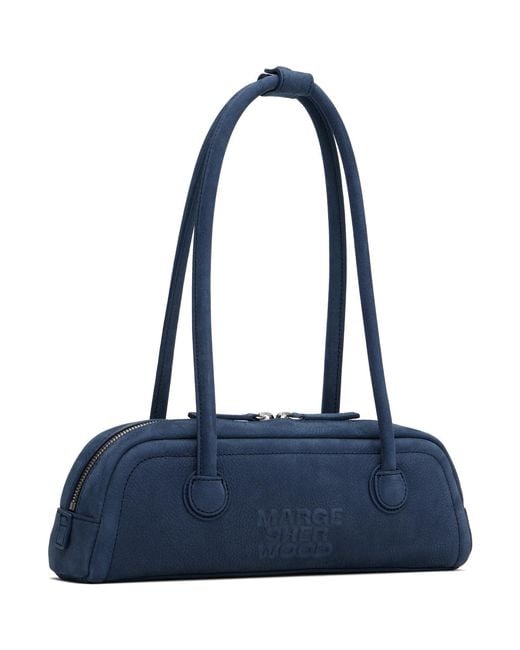 MARGE SHERWOOD Blue Soft Boston Ew Mini Bag