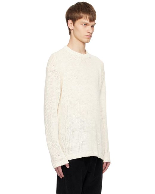 The Row Black Off- Hank Sweater for men