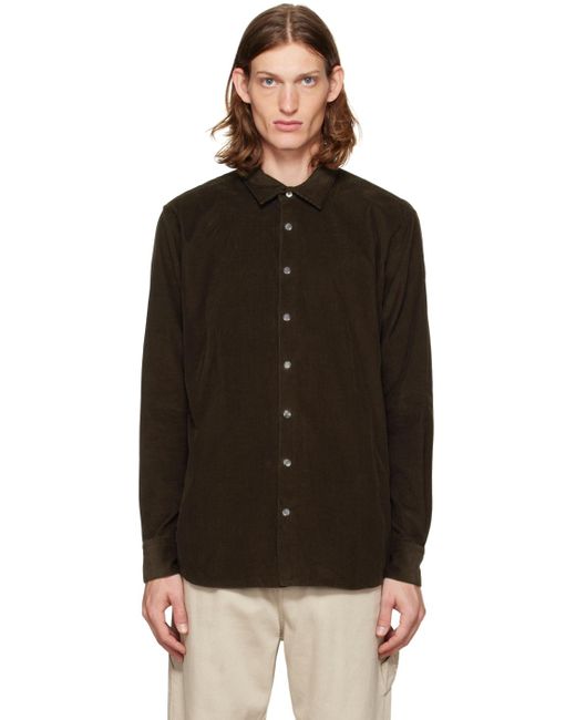 Moncler Black Button Shirt for men