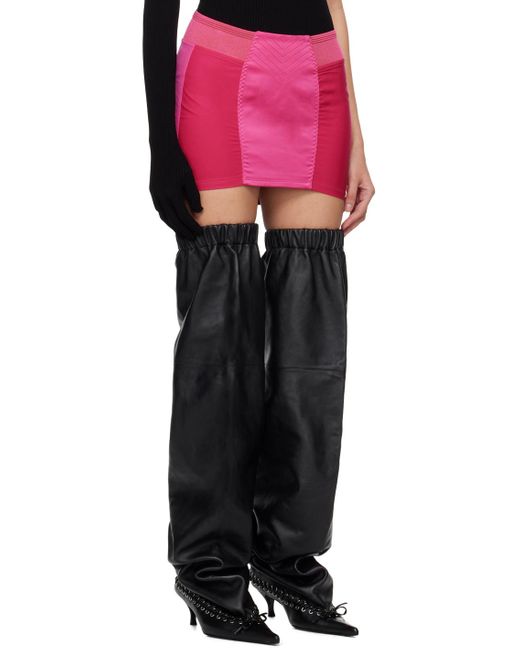 Jean Paul Gaultier Pink 'The Satin' Miniskirt