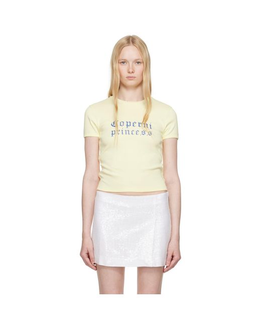 Coperni Yellow Disney 'Princess' Slim-Fit T-Shirt