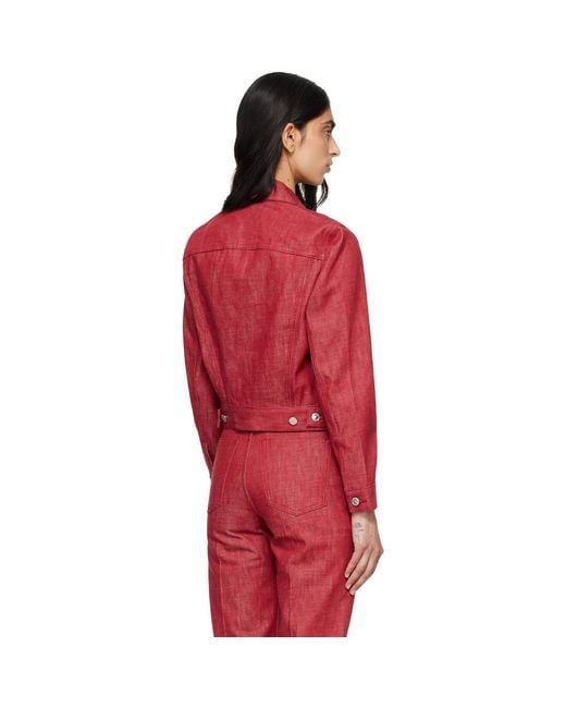 A.P.C. Red Dion Denim Jacket