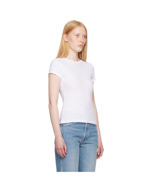 Re/done White Hanes Edition 1960S Slim T-Shirt