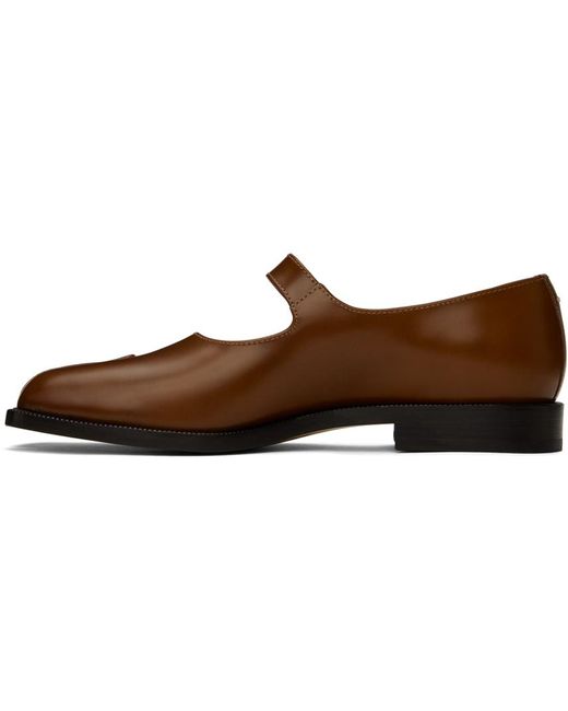 Flâneurs de style caussure carles ix bruns à bout tabi Maison Margiela en coloris Black