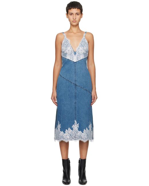 3.1 Phillip Lim Blue Stonewashed Denim Midi Dress