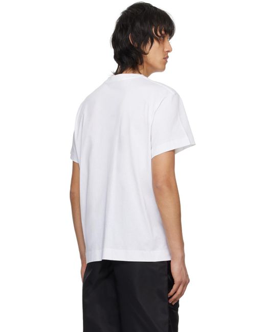 T-shirt blanc à image à logo imprimée Simone Rocha pour homme en coloris White