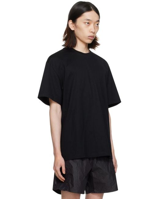 Wooyoungmi Black Luminous Jellyfish T-shirt for men