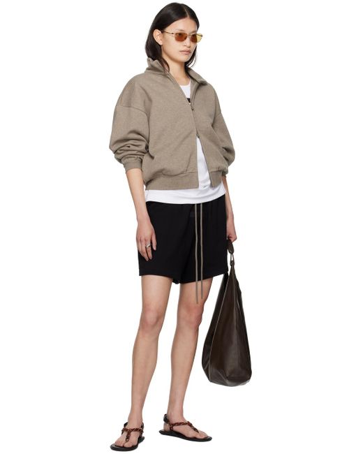 Fear Of God Black Drawstring Shorts