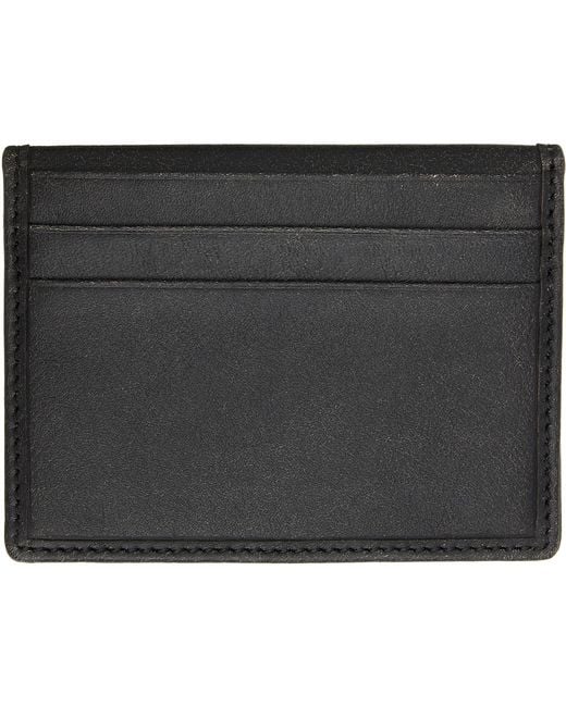 Vivienne Westwood Black Orb Bifold Card Holder for men