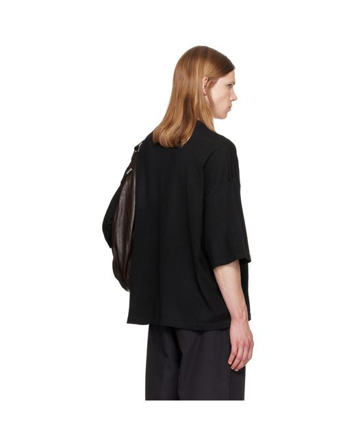 Fear Of God Black Soft Knit T-Shirt for men