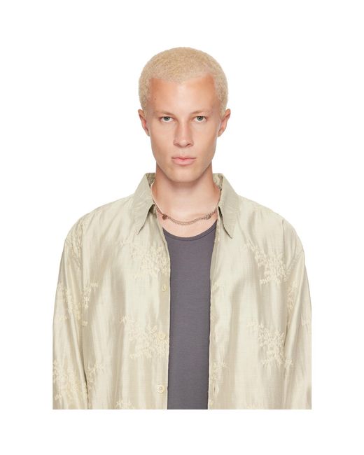 Justine Clenquet Metallic Finn Necklace for men