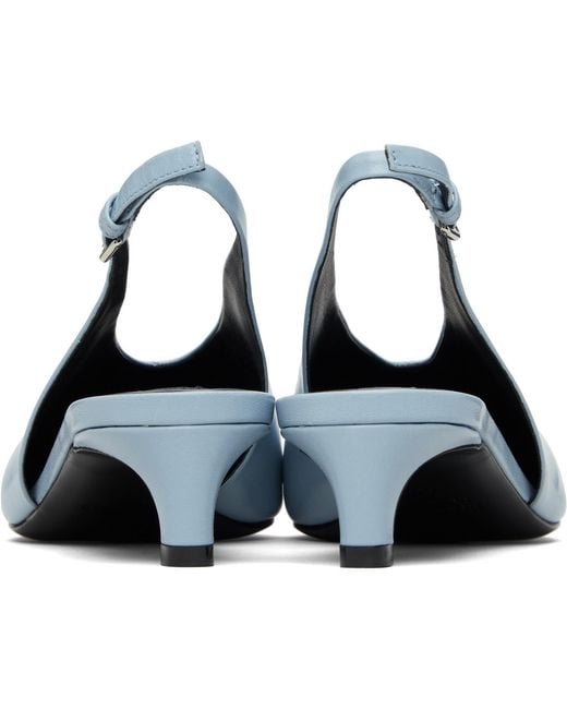 Jil Sander Black Slingback Heels