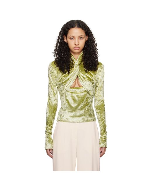 Nanushka Multicolor Green Iride Long Sleeve T-shirt