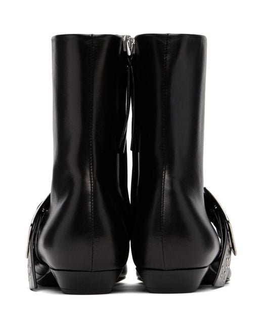 Jil Sander Black Ankle Boots