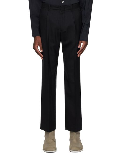 Our Legacy Black Borrowed Chino Trousers for men