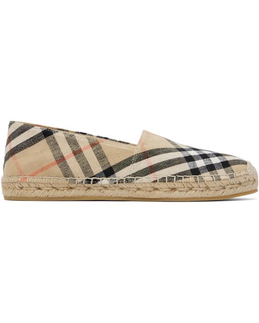 Burberry Multicolor Check Mews Espadrilles