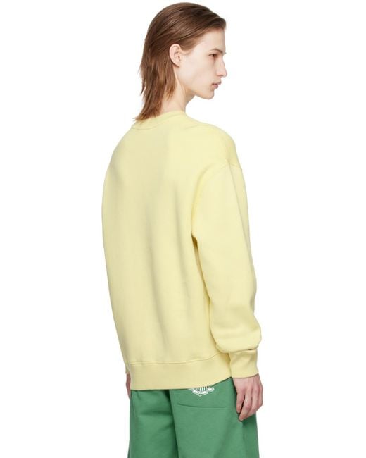 Maison Kitsuné Multicolor Yellow Handwriting Sweatshirt for men