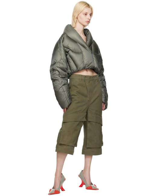 Entire studios Ssense Exclusive Khaki A7L Down Jacket in Entire studios Ssense Exclusive Khaki A7L Down Jacket in