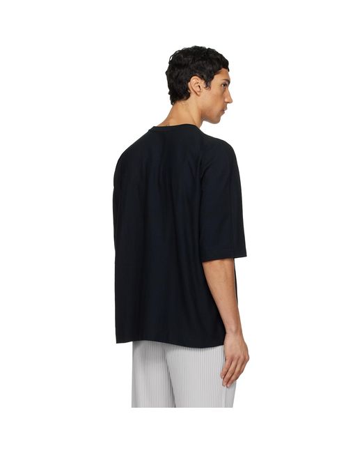 Homme Plissé Issey Miyake Black Release-T Basic T-Shirt for men
