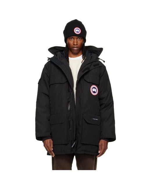 Canada Goose Black Expedition Down Coat for men