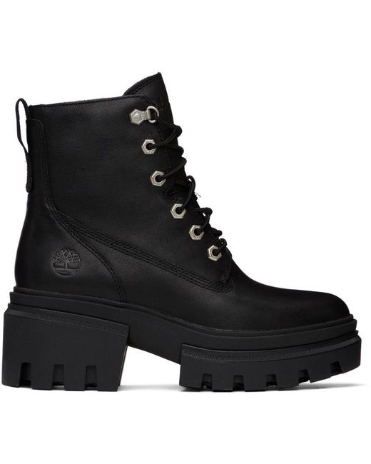 Timberland Black Everleigh Lace-up Boots | Lyst