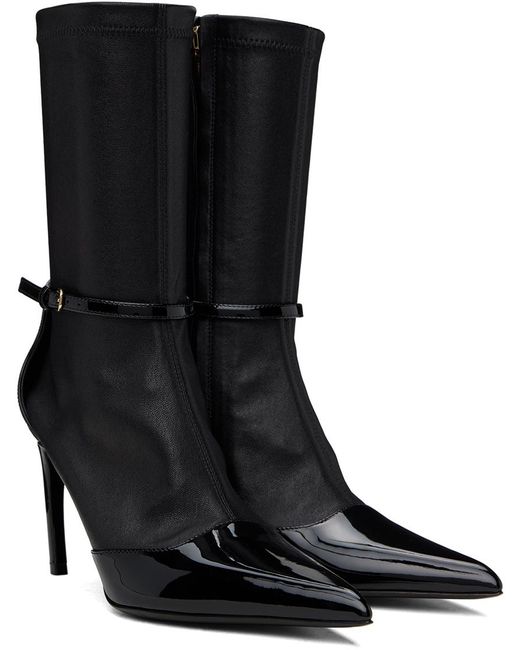 Bottes britt noires Ferragamo en coloris Black