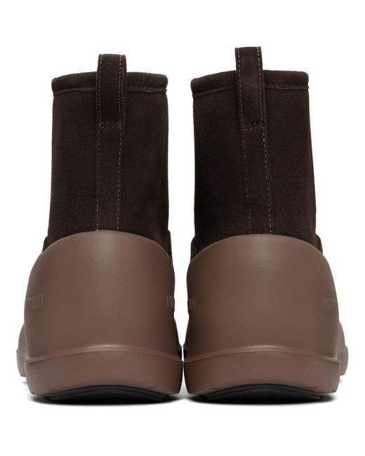 Moon Boot Black Mezzaluna Mid Boots for men