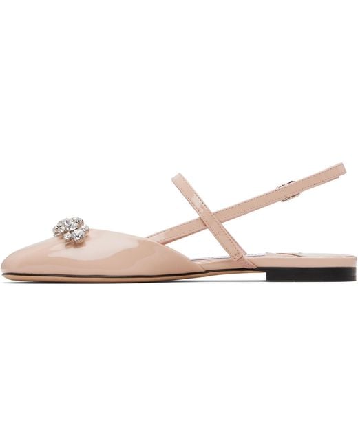 Jimmy Choo Black Belinda Ballerina Flats