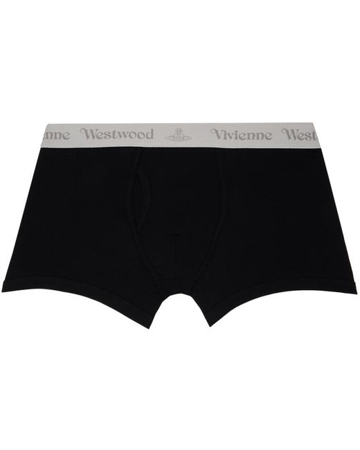 メンズ Vivienne Westwood ボクサーブリーフ 2枚セット Black