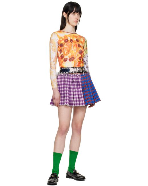 T-Shirt Ajusté 'Dinner's Served' Multicolore En Jersey Chopova Lowena