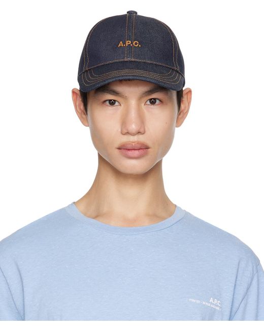 A.P.C. Blue . Navy Thais Cap for men