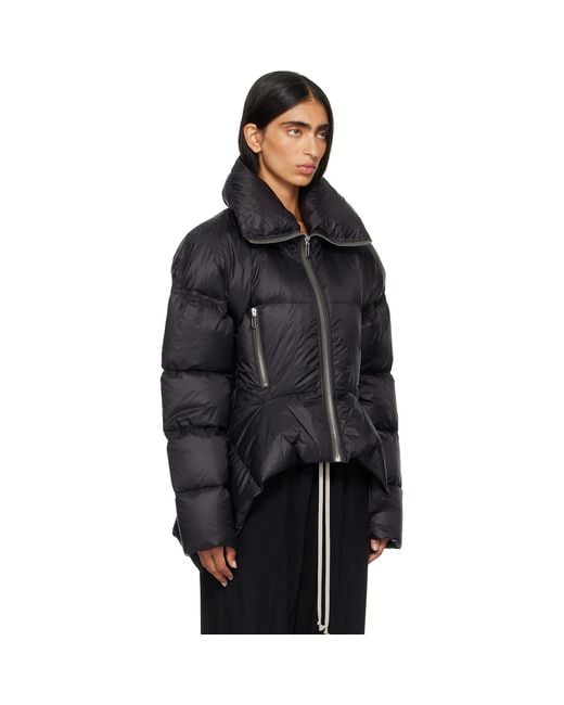 Rick Owens Black Tower Draculimo Down Jacket