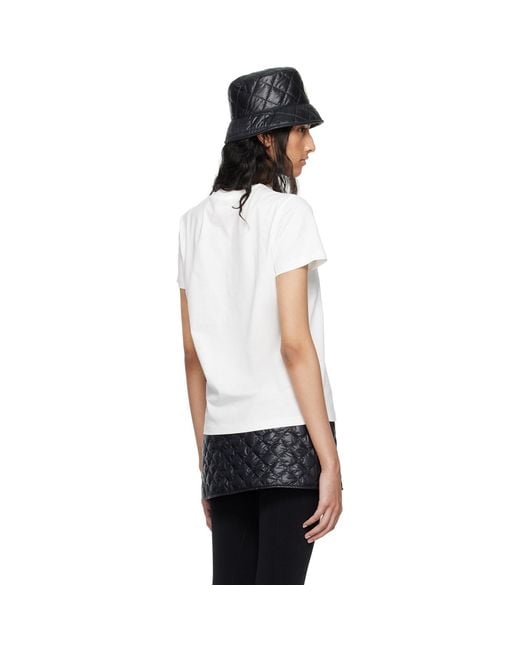 Moncler Black Embroidered Logo T-Shirt