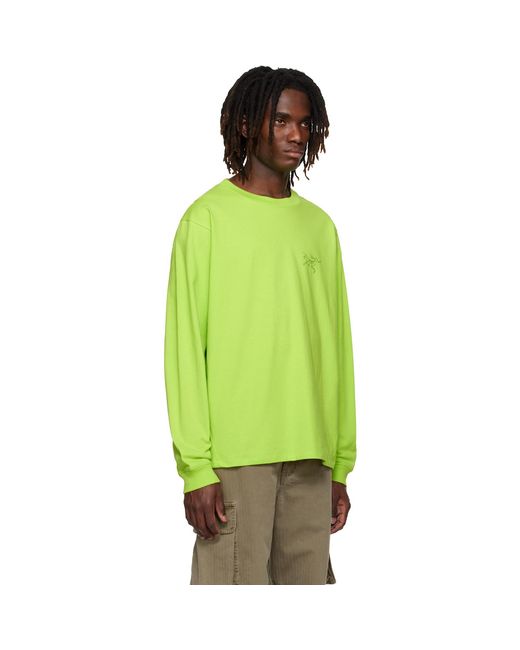 Arc'teryx Green Kragg Cotton Ls T-Shirt for men