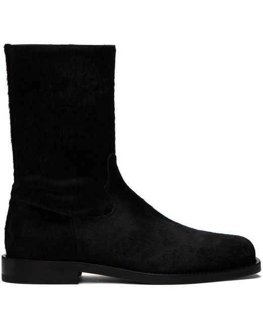Dries Van Noten Black Zip Boots for men