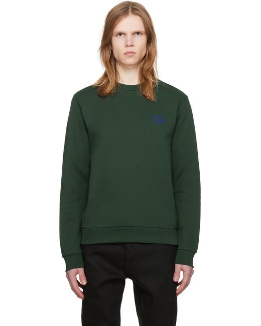 A.P.C. . Green Rider Sweatshirt for men