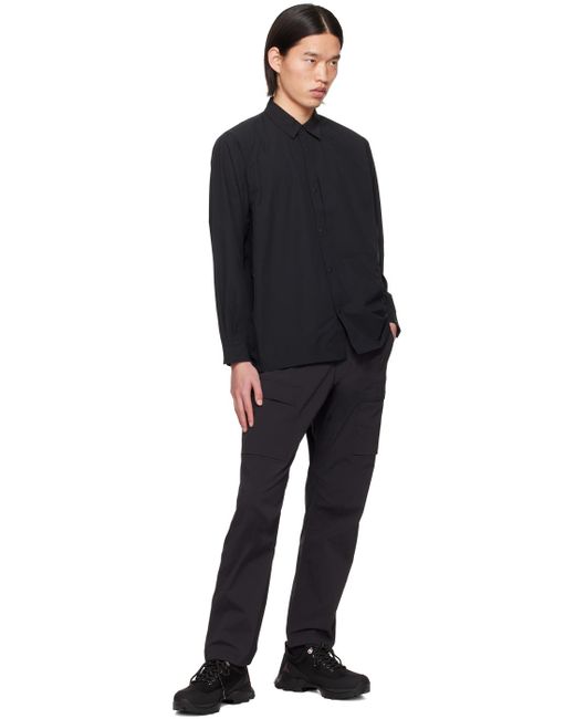 Win chemise de randonnée noire en tissu extensible quadridirectionnel Goldwin pour homme en coloris Black
