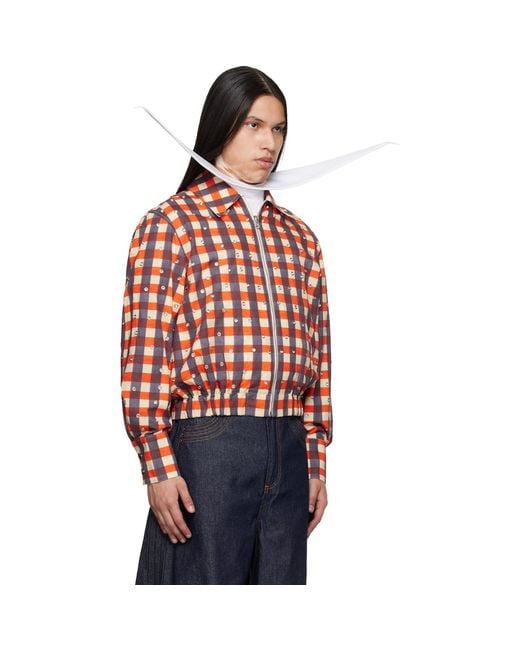 Egonlab Red Grommet Reversible Jacket for men