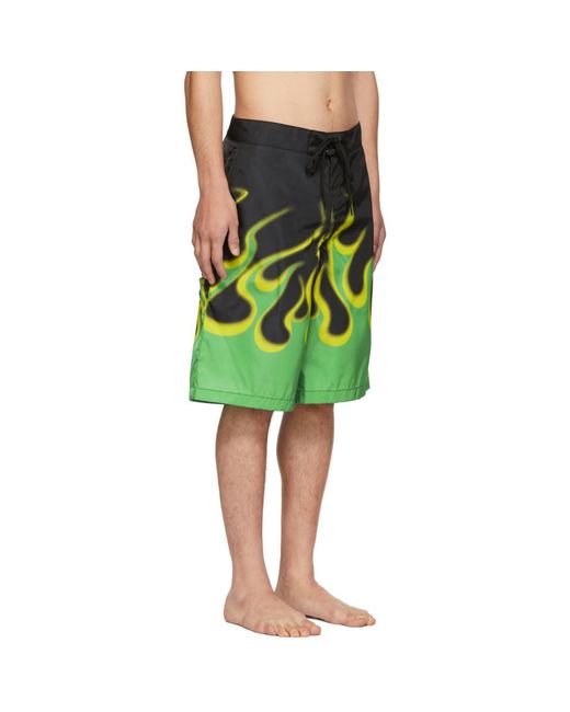 prada flame shorts