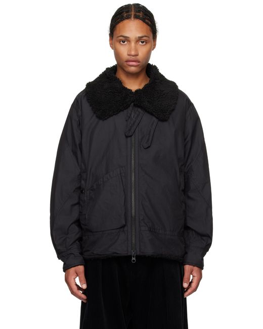 メンズ Engineered Garments Enginee Garments B3 ツイル ボンバージャケット Black
