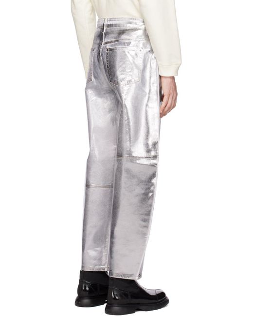 Ganni Silver Stary Jeans for Men | Lyst