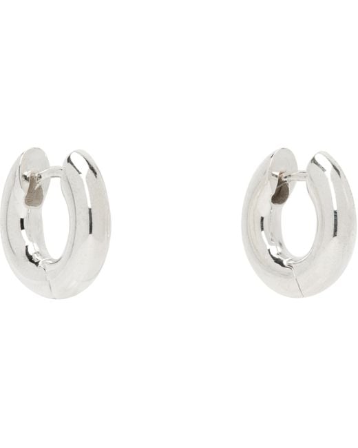 Sophie Buhai Black Medium Bagel Hoop Earrings