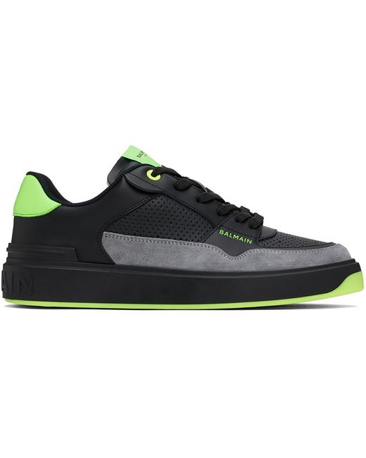 Baskets flip noir et vert - b-court Balmain pour homme en coloris Black