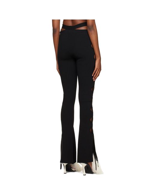 ANDREADAMO Black Andreādamo Cutouts Trousers