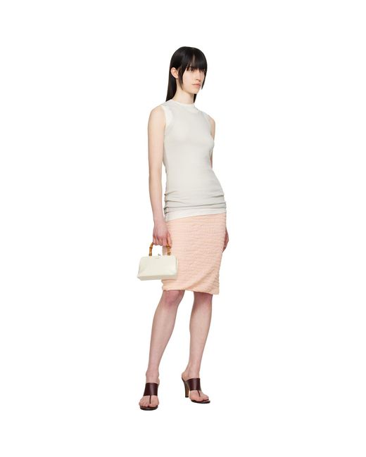 Jil Sander Multicolor Shirring Mid Skirt