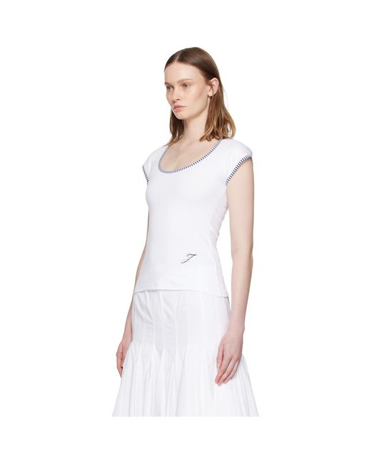 Jacquemus White 'The Espiral' T-Shirt