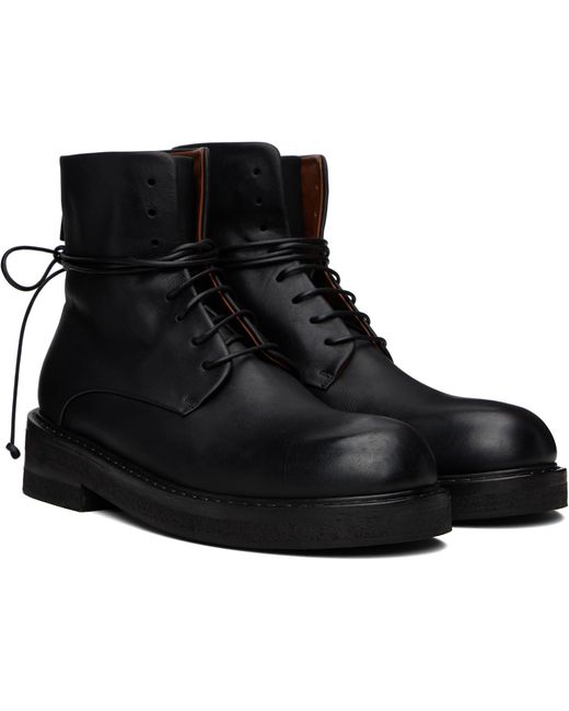 Marsèll Black Parrucca Combat Boots for men