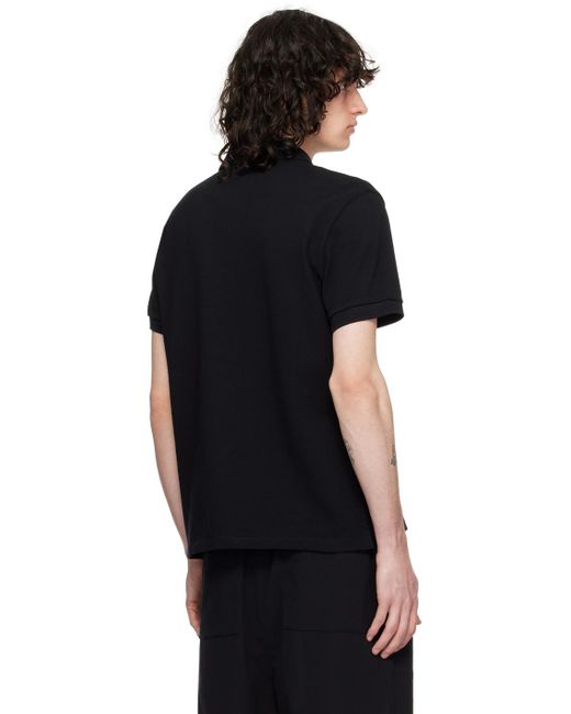 AMI Black Ami De Cœur Polo for men