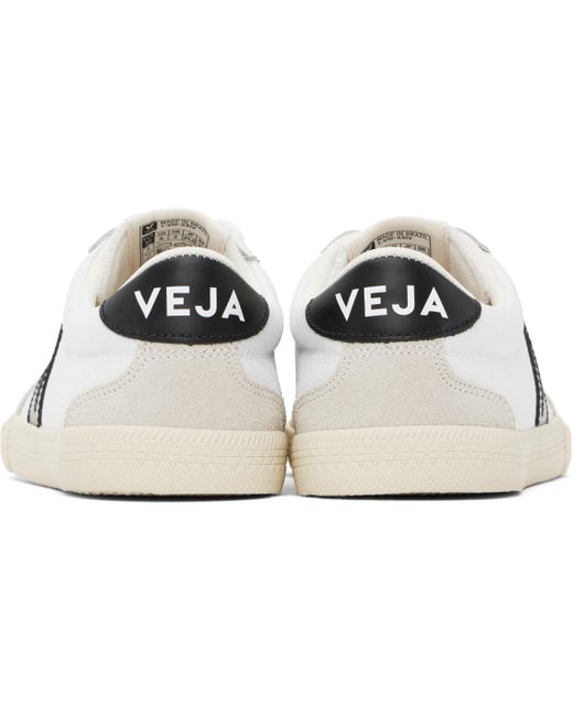 Veja Black Volley Canvas Sneakers for men